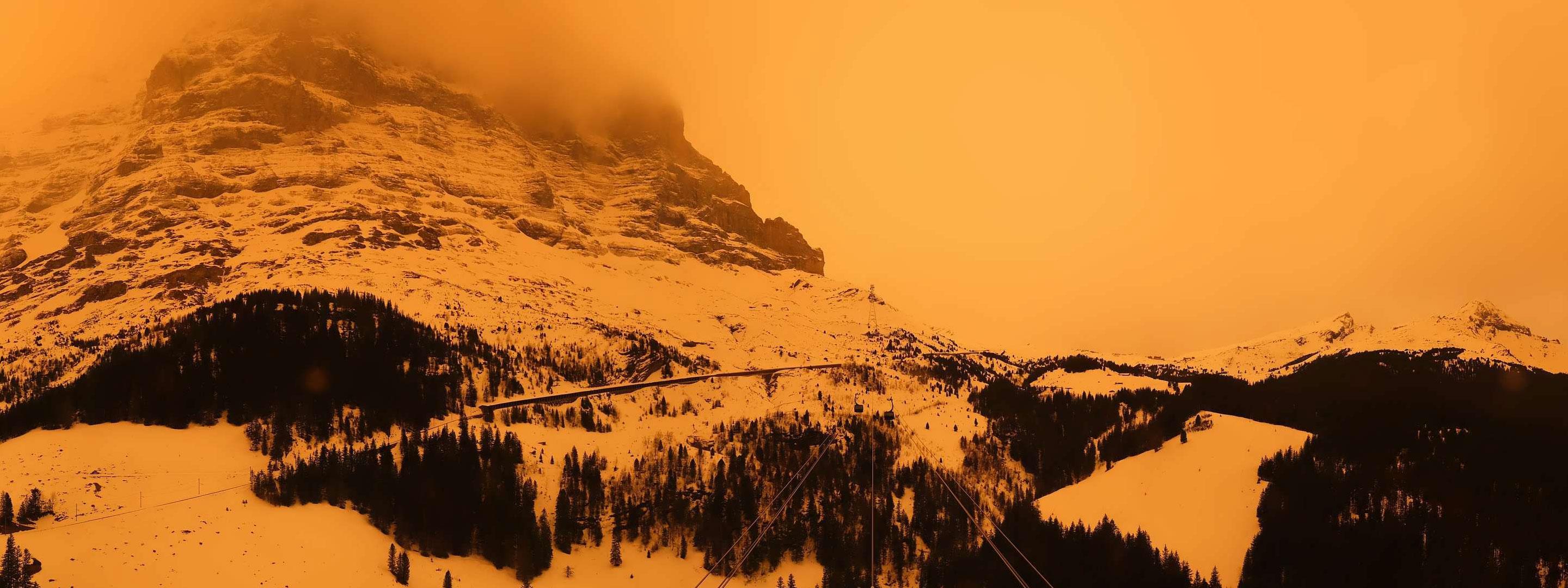 Livecambild Grindelwald Eiger Express 15 März 2022