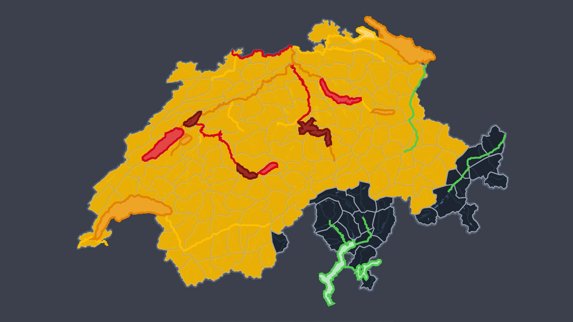 Hochewasserkarte Schweiz